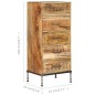 vidaXL Kommode 45 x 35 x 106 cm Mango-Massivholz vidaXL Kommode 45 x 35 x 106 cm Mango-Massivholz