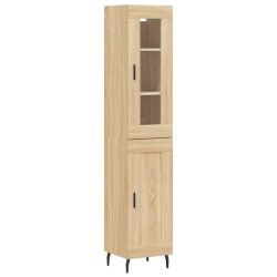 Highboard Sonoma-Eiche 34,5x34x180 cm Holzwerkstoff