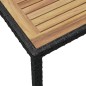 vidaXL Gartentisch Schwarz und Braun 123x60x74 cm Massivholz Akazie vidaXL Gartentisch Schwarz und Braun 123x60x74 cm Massivholz Akazie