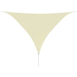 vidaXL Sonnensegel Oxford-Gewebe Dreieckig 5x5x5 m Creme 