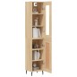 Highboard Sonoma-Eiche 34,5x34x180 cm Holzwerkstoff Highboard Sonoma-Eiche 34,5x34x180 cm Holzwerkstoff