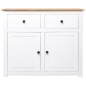 Sideboard Weiß 93x40x80 cm Kiefernholz Panama Sideboard Weiß 93x40x80 cm Kiefernholz Panama