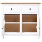 Sideboard Weiß 93x40x80 cm Kiefernholz Panama Sideboard Weiß 93x40x80 cm Kiefernholz Panama