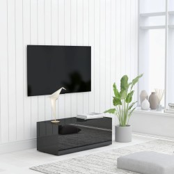 TV-Schrank Hochglanz-Schwarz 80x34x30 cm Holzwerkstoff