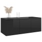 TV-Schrank Hochglanz-Schwarz 80x34x30 cm Holzwerkstoff TV-Schrank Hochglanz-Schwarz 80x34x30 cm Holzwerkstoff