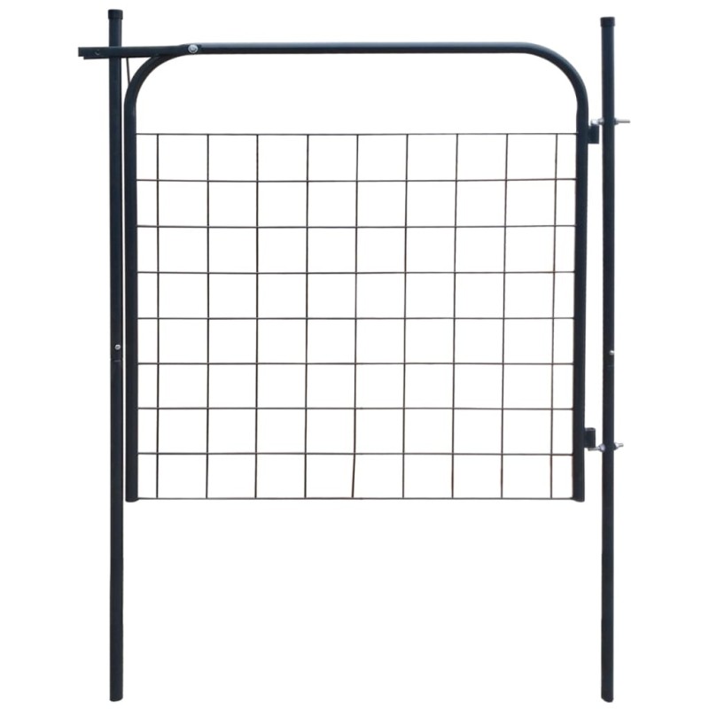 vidaXL Gartenzauntor 100 x 100 cm Anthrazit vidaXL Gartenzauntor 100 x 100 cm Anthrazit