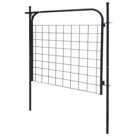 vidaXL Gartenzauntor 100 x 100 cm Anthrazit