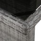 Garten-Esstisch Poly Rattan und Glas 240 x 90 x 74 cm Garten-Esstisch Poly Rattan und Glas 240 x 90 x 74 cm