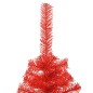 Künstlicher Halb-Weihnachtsbaum mit Ständer Rot 150 cm PVC Künstlicher Halb-Weihnachtsbaum mit Ständer Rot 150 cm PVC
