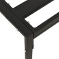 vidaXL Garten-Couchtisch Schwarz 60x60x35 cm Stahl vidaXL Garten-Couchtisch Schwarz 60x60x35 cm Stahl