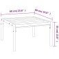 vidaXL Garten-Couchtisch Schwarz 60x60x35 cm Stahl vidaXL Garten-Couchtisch Schwarz 60x60x35 cm Stahl