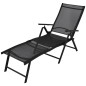 Sonnenliege Klappbar Aluminium 178x63,5x96 cm Schwarz Sonnenliege Klappbar Aluminium 178x63,5x96 cm Schwarz