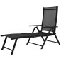 Sonnenliege Klappbar Aluminium 178x63,5x96 cm Schwarz Sonnenliege Klappbar Aluminium 178x63,5x96 cm Schwarz