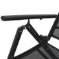 Sonnenliege Klappbar Aluminium 178x63,5x96 cm Schwarz Sonnenliege Klappbar Aluminium 178x63,5x96 cm Schwarz