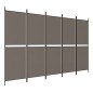 5-tlg. Paravent Anthrazit 250x200 cm Stoff 5-tlg. Paravent Anthrazit 250x200 cm Stoff