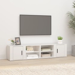 TV-Schränke 2 Stk. Weiß 80x31,5x36 cm Holzwerkstoff