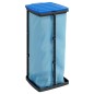 Müllsackständer 2 Stk. Schwarz und Blau 60 L PP Müllsackständer 2 Stk. Schwarz und Blau 60 L PP