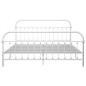 vidaXL Bettgestell Weiß Metall 180×200 cm vidaXL Bettgestell Weiß Metall 180×200 cm