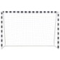 Fußballtor 300 x 200 x 90 cm Metall Schwarz und Weiß Fußballtor 300 x 200 x 90 cm Metall Schwarz und Weiß