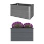 Garten-Hochbeet WPC 100 x 50 x 54 cm Grau Garten-Hochbeet WPC 100 x 50 x 54 cm Grau