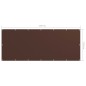 Balkon-Sichtschutz Braun 120x300 cm Oxford-Gewebe Balkon-Sichtschutz Braun 120x300 cm Oxford-Gewebe