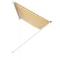 Einziehbare Markise 250×150 cm Gelb und Weiß Einziehbare Markise 250×150 cm Gelb und Weiß