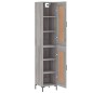 Highboard Grau Sonoma 34,5x34x180 cm Holzwerkstoff Highboard Grau Sonoma 34,5x34x180 cm Holzwerkstoff