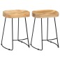 Gavin Barhocker 2 Stk. Massivholz Mango Gavin Barhocker 2 Stk. Massivholz Mango