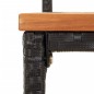 Barhocker 2 Stk. Schwarz Poly Rattan und Massivholz Akazie Barhocker 2 Stk. Schwarz Poly Rattan und Massivholz Akazie