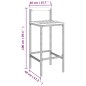 Barhocker 2 Stk. Schwarz Poly Rattan und Massivholz Akazie Barhocker 2 Stk. Schwarz Poly Rattan und Massivholz Akazie