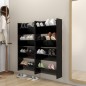 vidaXL Wand-Schuhschränke 4 Stk. Schwarz 60x18x60 cm Holzwerkstoff vidaXL Wand-Schuhschränke 4 Stk. Schwarz 60x18x60 cm Holzwerkstoff