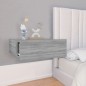 Hängende Nachttische 2 Stk. Grau Sonoma 40x30x15 cm Hängende Nachttische 2 Stk. Grau Sonoma 40x30x15 cm