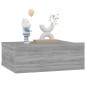 Hängende Nachttische 2 Stk. Grau Sonoma 40x30x15 cm Hängende Nachttische 2 Stk. Grau Sonoma 40x30x15 cm