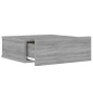 Hängende Nachttische 2 Stk. Grau Sonoma 40x30x15 cm Hängende Nachttische 2 Stk. Grau Sonoma 40x30x15 cm