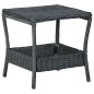 Gartentisch Dunkelgrau 45x45x46,5 cm Poly Rattan Gartentisch Dunkelgrau 45x45x46,5 cm Poly Rattan