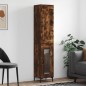 Highboard Räuchereiche 34,5x34x180 cm Holzwerkstoff Highboard Räuchereiche 34,5x34x180 cm Holzwerkstoff