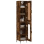 Highboard Räuchereiche 34,5x34x180 cm Holzwerkstoff Highboard Räuchereiche 34,5x34x180 cm Holzwerkstoff