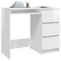 Schreibtisch Hochglanz-Weiß 90x45x76 cm Holzwerkstoff Schreibtisch Hochglanz-Weiß 90x45x76 cm Holzwerkstoff