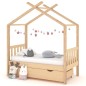 Kinderbett mit Schublade Massivholz Kiefer 70x140 cm Kinderbett mit Schublade Massivholz Kiefer 70x140 cm