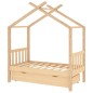 Kinderbett mit Schublade Massivholz Kiefer 70x140 cm Kinderbett mit Schublade Massivholz Kiefer 70x140 cm