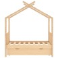 Kinderbett mit Schublade Massivholz Kiefer 70x140 cm Kinderbett mit Schublade Massivholz Kiefer 70x140 cm