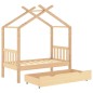 Kinderbett mit Schublade Massivholz Kiefer 70x140 cm Kinderbett mit Schublade Massivholz Kiefer 70x140 cm