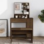 vidaXL Schminktisch mit Spiegel Braun Eichen-Optik 86,5x35x136 cm vidaXL Schminktisch mit Spiegel Braun Eichen-Optik 86,5x35x136 cm