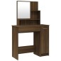 vidaXL Schminktisch mit Spiegel Braun Eichen-Optik 86,5x35x136 cm vidaXL Schminktisch mit Spiegel Braun Eichen-Optik 86,5x35x136 cm