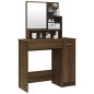 vidaXL Schminktisch mit Spiegel Braun Eichen-Optik 86,5x35x136 cm vidaXL Schminktisch mit Spiegel Braun Eichen-Optik 86,5x35x136 cm