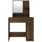 vidaXL Schminktisch mit Spiegel Braun Eichen-Optik 86,5x35x136 cm vidaXL Schminktisch mit Spiegel Braun Eichen-Optik 86,5x35x136 cm