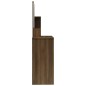 vidaXL Schminktisch mit Spiegel Braun Eichen-Optik 86,5x35x136 cm vidaXL Schminktisch mit Spiegel Braun Eichen-Optik 86,5x35x136 cm