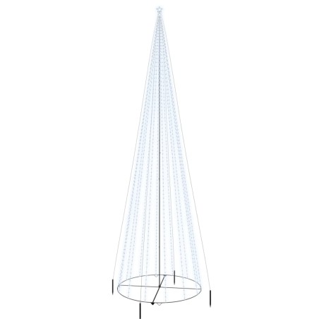 LED-Weihnachtsbaum Kegelform Kaltweiß 1134 LEDs 230x800 cm