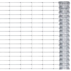 vidaXL Gartenzaun Verzinkter Stahl 50x0,8 m Silbern