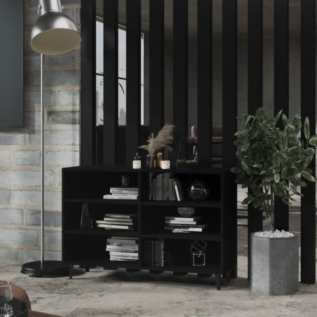 vidaXL Sideboard Schwarz 103,5x35x70 cm Holzwerkstoff
